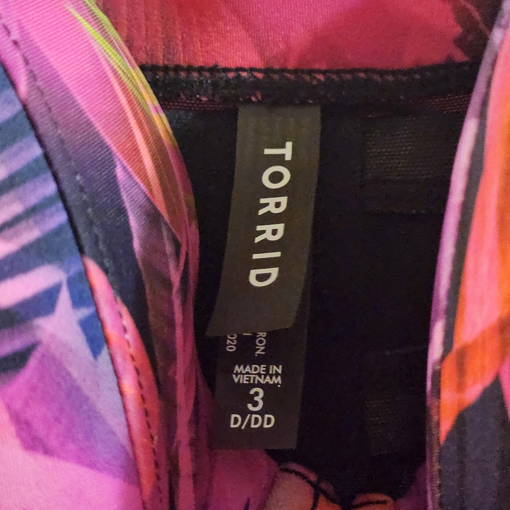 Torrid Vibrant Pink One Piece Swimsuit